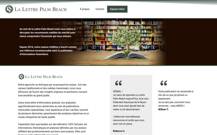 Skärmbild av la-lettre-palm-beach.com