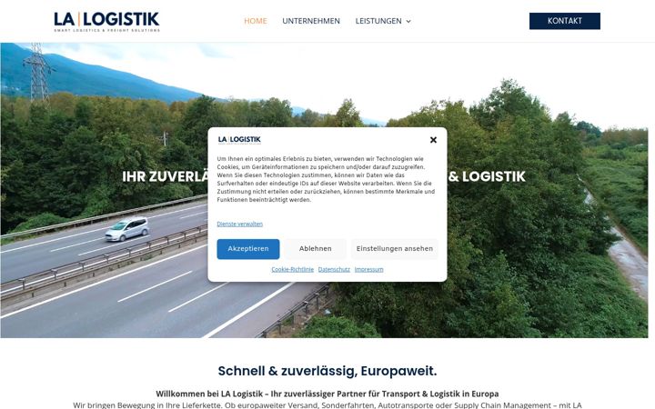Screenshot of la-logistik.de