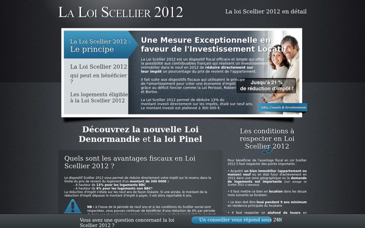 Screenshot of la-loi-scellier-2012.com