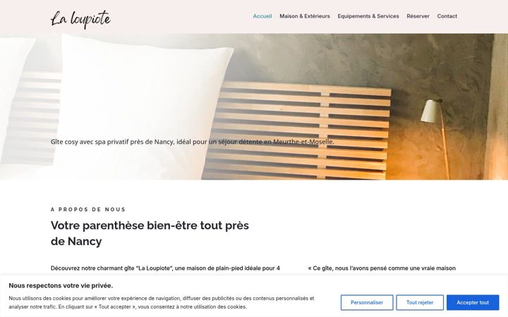 Screenshot of la-loupiote.com