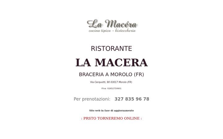 Screenshot of la-macera.it