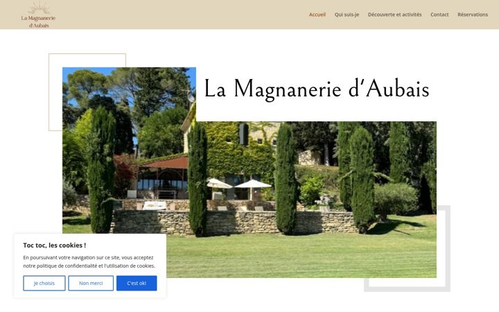 Ekraanipilt saidist la-magnanerie-aubais.com