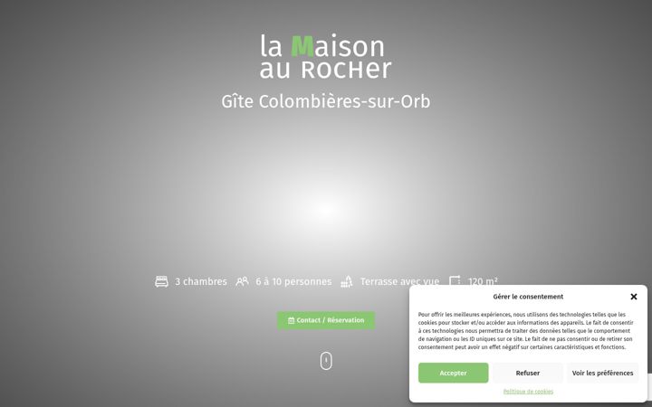 Screenshot of la-maison-au-rocher.com
