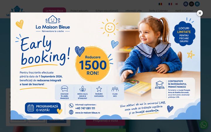 Screenshot of la-maison-bleue.ro
