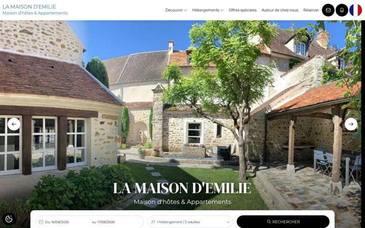 Screenshot of la-maison-demilie.com