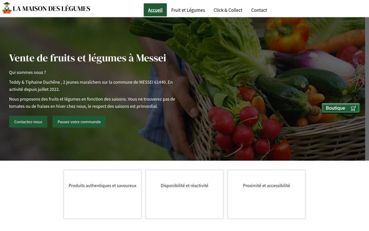 Screenshot of la-maison-des-legumes.fr