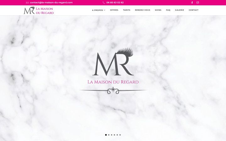 Screenshot of la-maison-du-regard.com