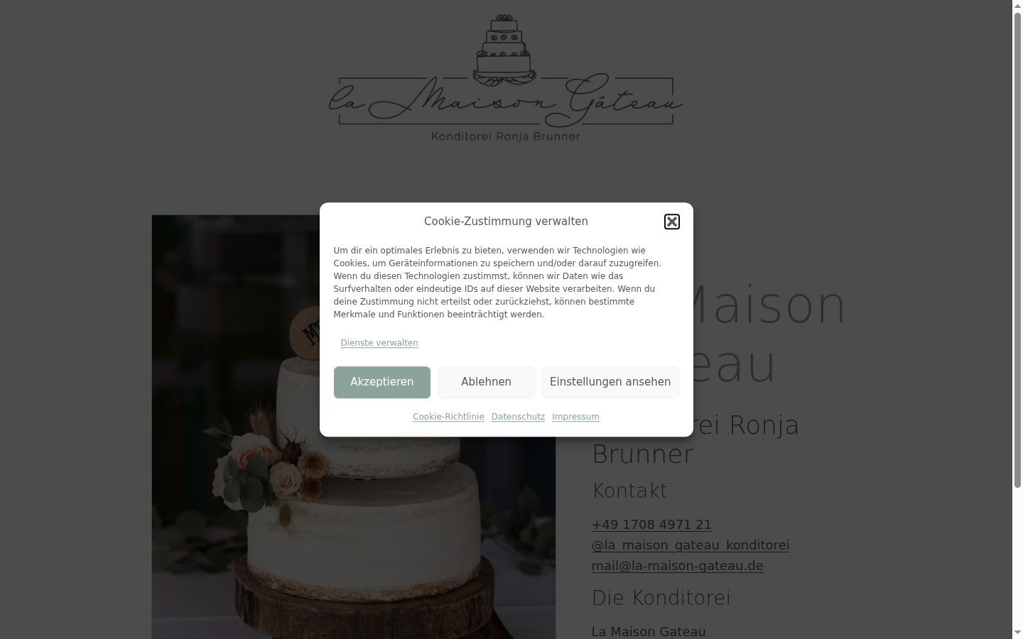 Zrzut ekranu banera zgody wyświetlanego przed jakąkolwiek interakcją