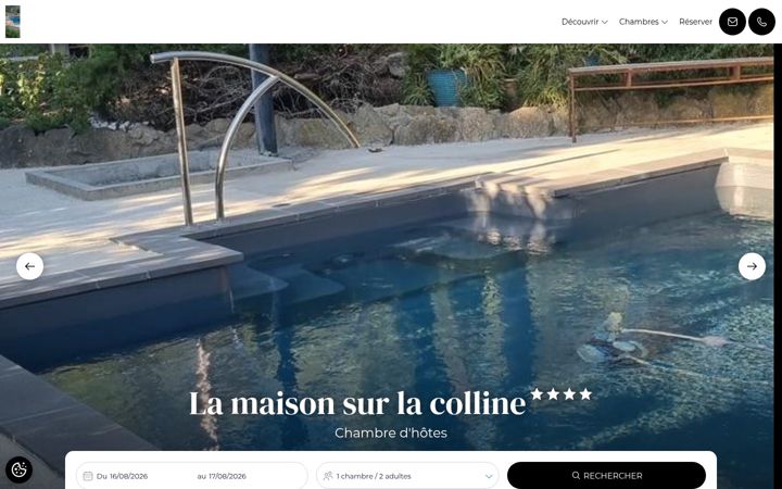 Screenshot of la-maison-sur-la-colline.com