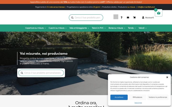 Screenshot of la-manifattura.it