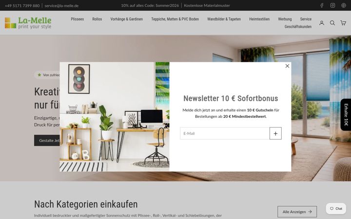 Screenshot of la-melle.de