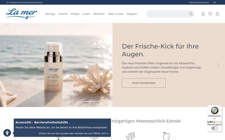 Screenshot of la-mer.com