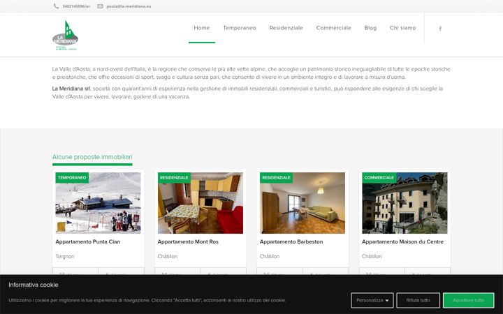Screenshot of la-meridiana.eu