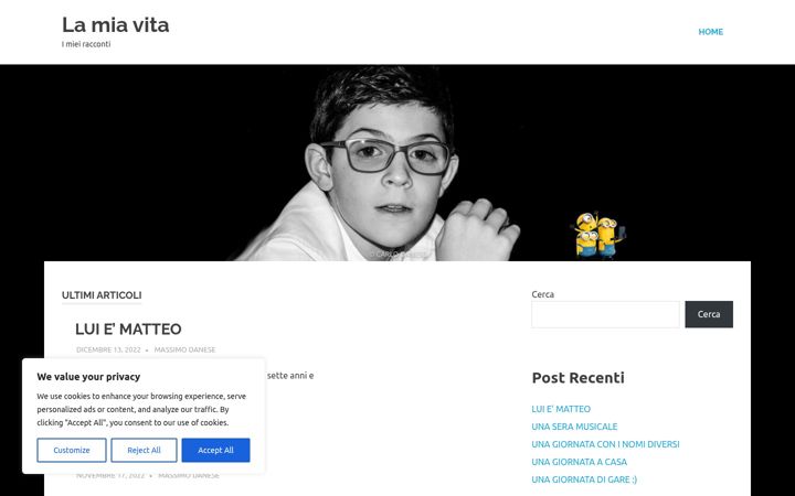 Screenshot of la-mia-vita.com