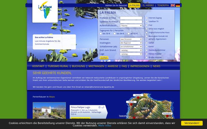 Screenshot of la-palma-turismo-rural.de