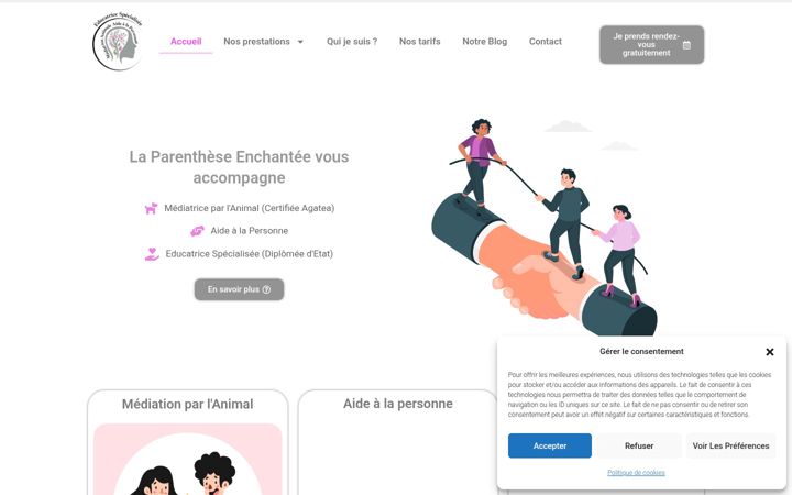 Screenshot of la-parentheseenchantee.fr
