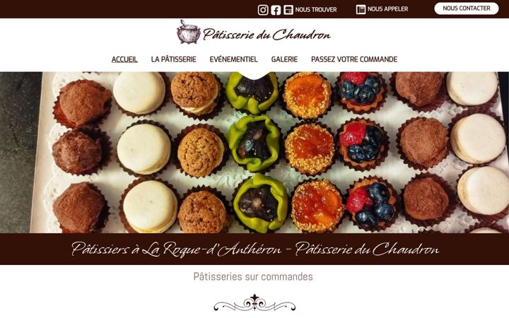 Screenshot of la-patisserie-du-chaudron.fr
