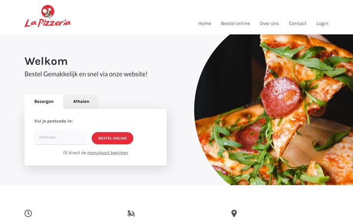 Screenshot of la-pizzeria.nl
