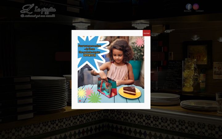 Screenshot of la-pizzetta.com