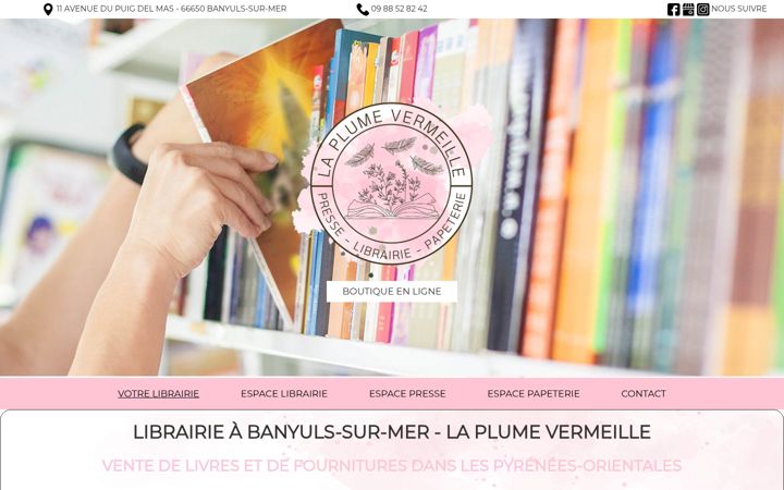 Screenshot of la-plume-vermeille.com