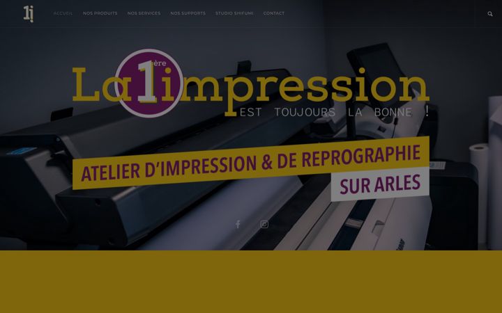 Screenshot stránky la-premiere-impression.com