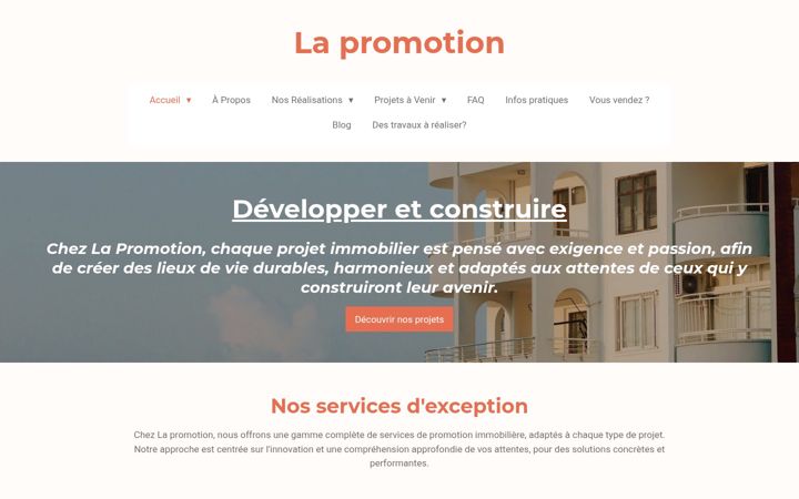 Screenshot of la-promotion.com