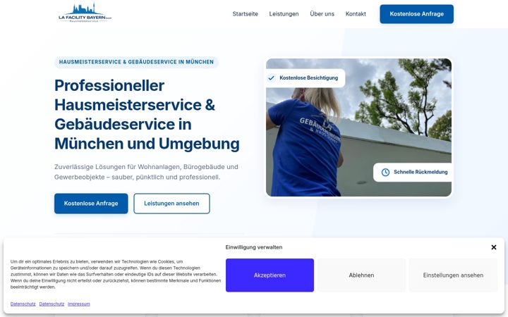 Screenshot of la-reinigung.de