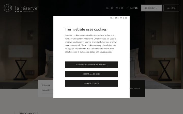 Screenshot of la-reserve.be