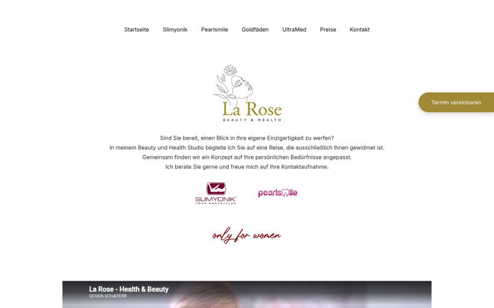 Screenshot of la-rose-beauty.de