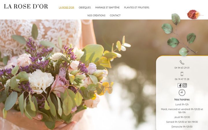 Screenshot of la-rose-dor.fr