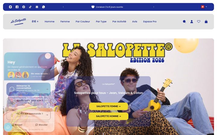 Screenshot of la-salopette.ch