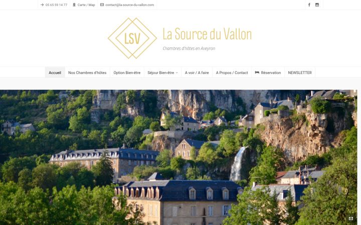 Screenshot of la-source-du-vallon.com