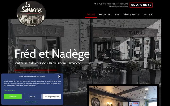 Screenshot of la-source-seilhac.fr
