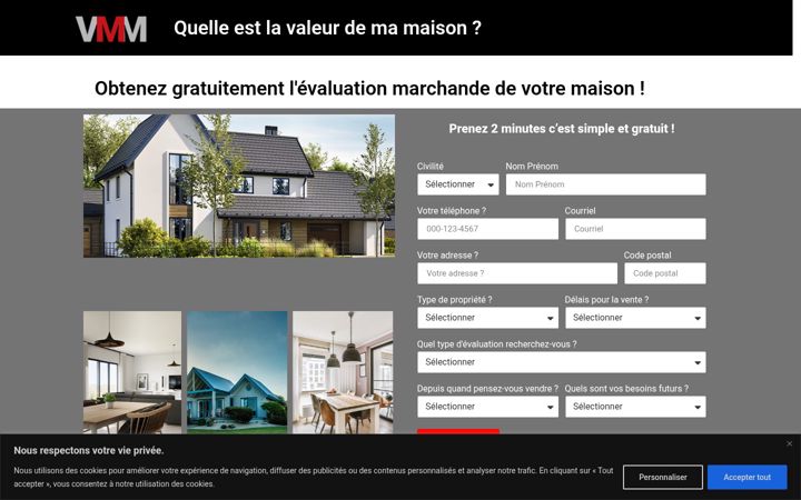 Screenshot of la-valeur-de-ma-maison.ca