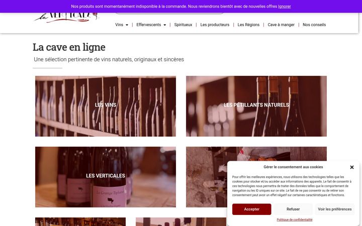 Screenshot of la-verticale.fr