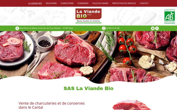 Screenshot of la-viande-bio.fr