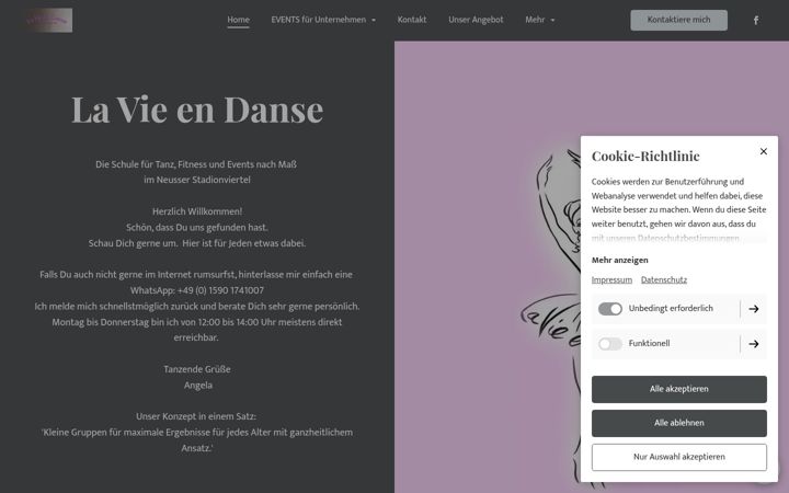 Screenshot of la-vie-en-danse.de