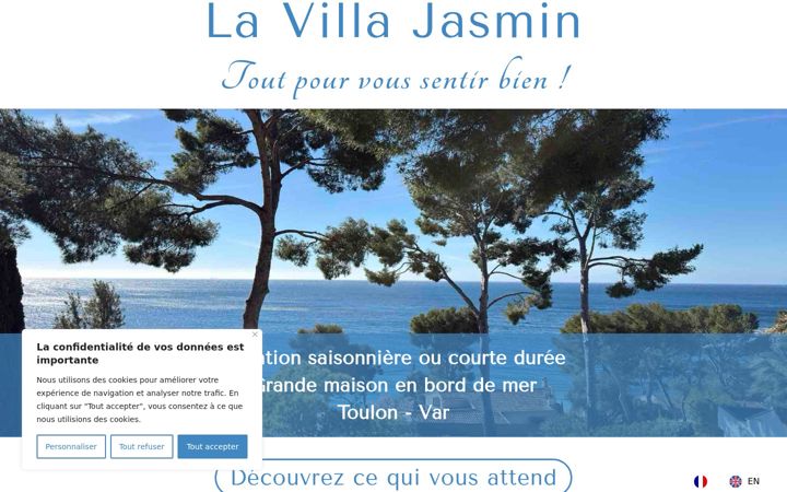 Screenshot of la-villa-jasmin.fr
