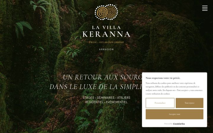 Screenshot of la-villa-keranna.com