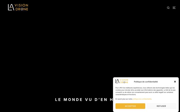 Screenshot of la-vision-drone.fr