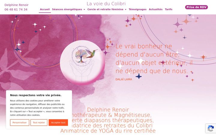 Screenshot of la-voie-du-colibri.fr