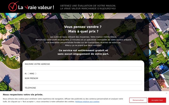 Screenshot of la-vraie-valeur.ca
