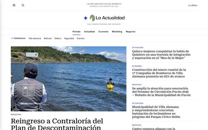 Screenshot of laactualidad.cl