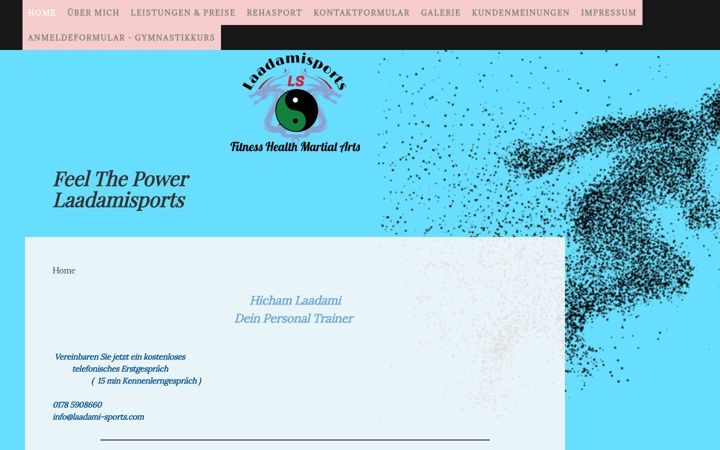 Screenshot of laadami-sports.com