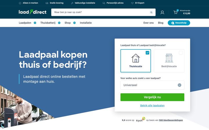 Screenshot of laaddirect.nl
