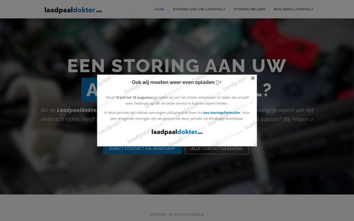 Screenshot von laadpaaldokter.com