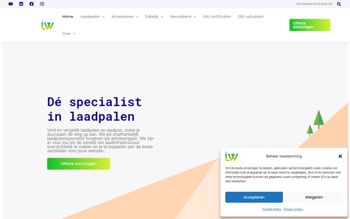 Screenshot of laadpaalwijs.nl