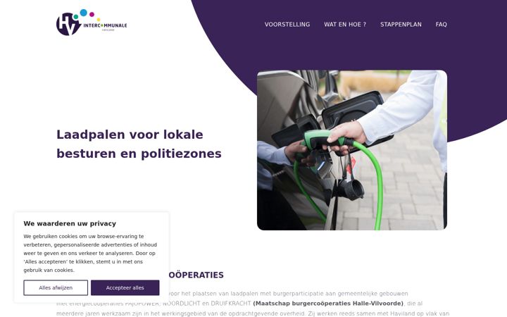 Screenshot of laadpalenhaviland.be