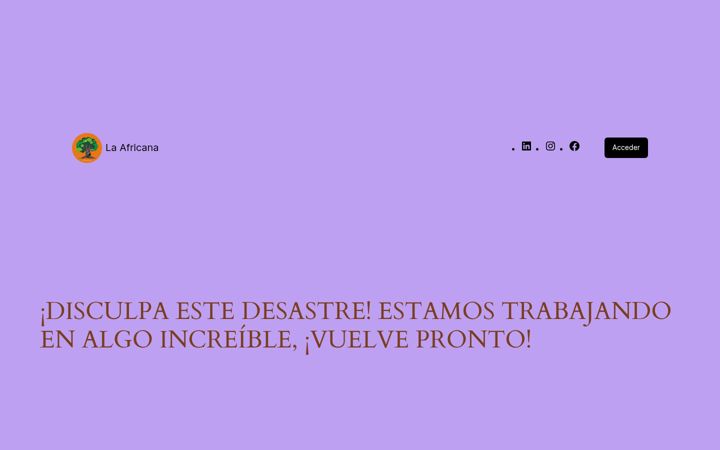 Screenshot of laafricana.com