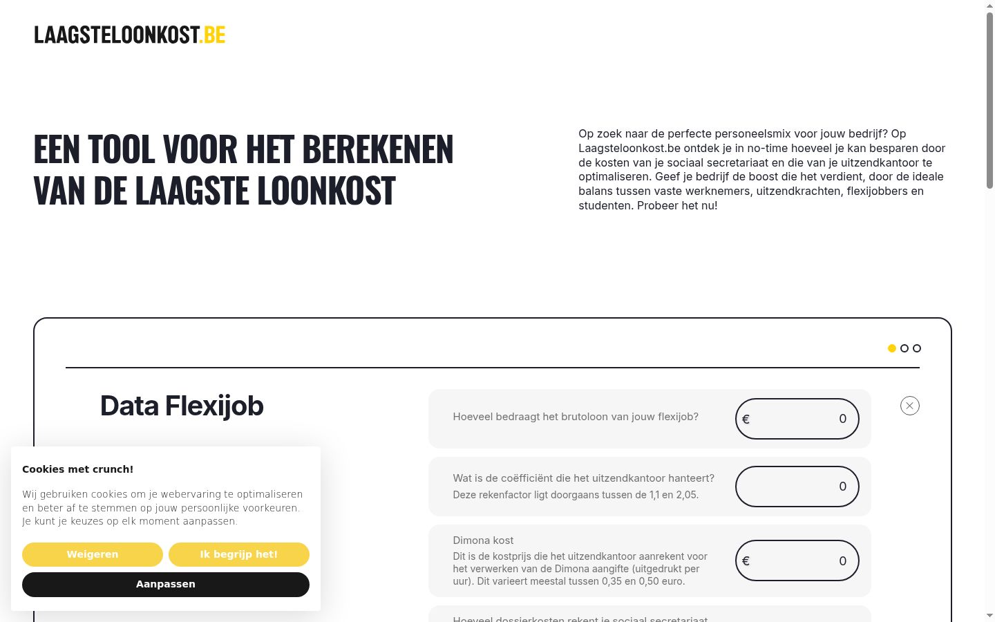 Screenshot tal-banner tal-kunsens muri qabel kwalunkwe interazzjoni